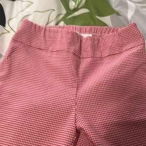 New York and Company Red and white pull on capris